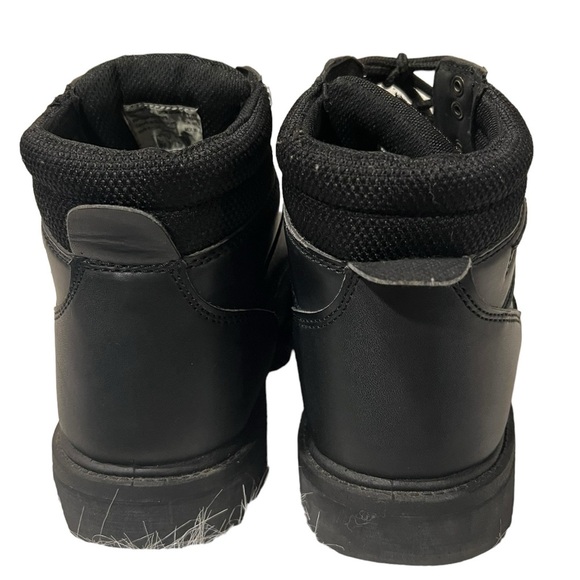 BRAHMA MEN'S STEEL TOE BLACK WORK BOOTS  Shock Absorbent Weight Dispersion. - Picture 3 of 13